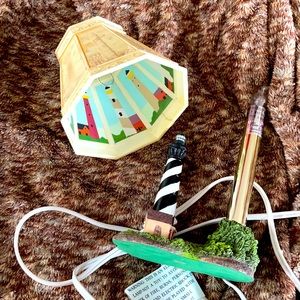 Vintage Lighthouse (electric) with unique shade.